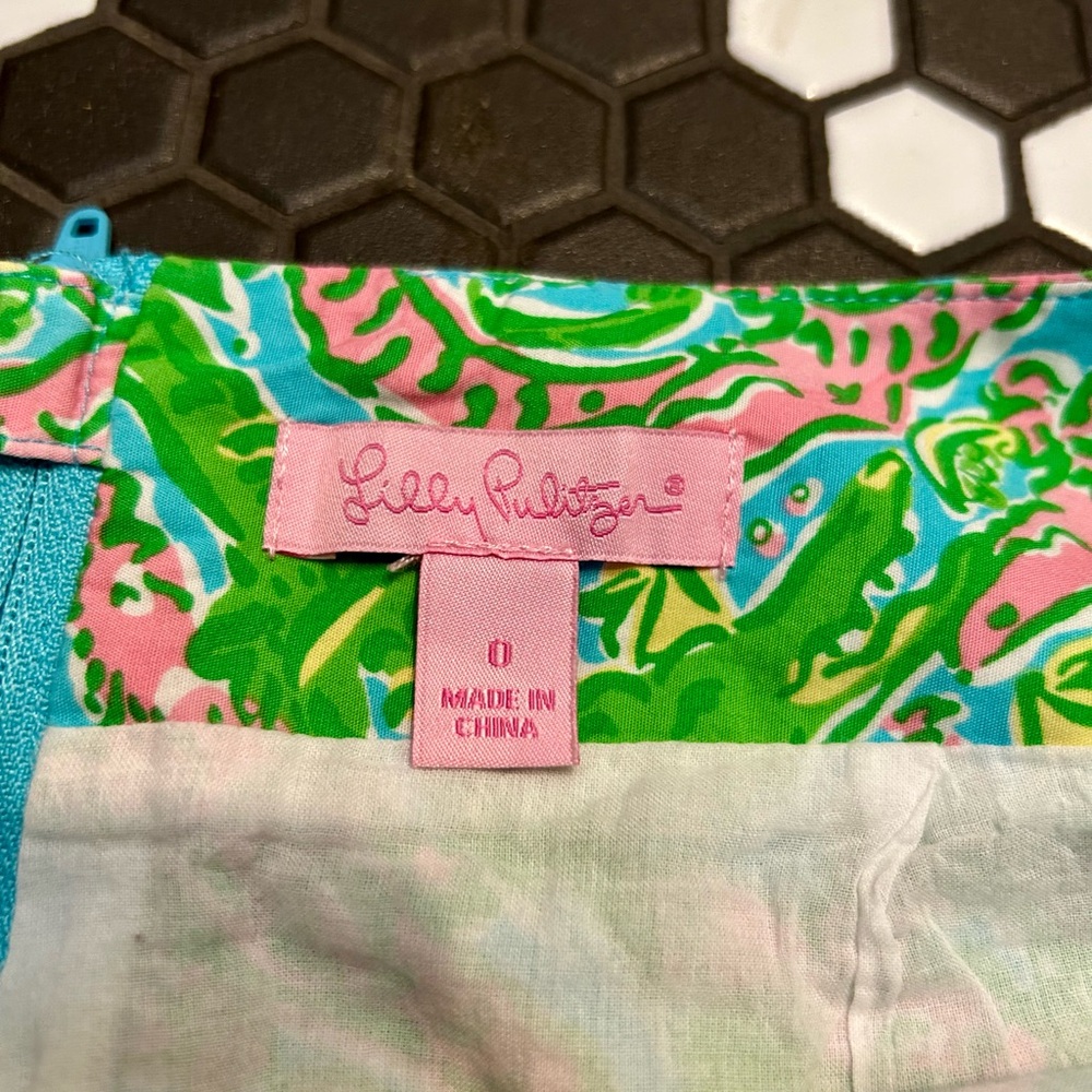 Lilly Pulitzer Ladies Chomp Chomp Skirt Size 0 Spring Summer - Picture 3 of 5
